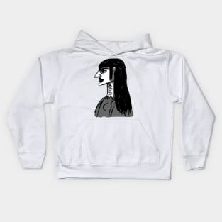 Woman portrait Kids Hoodie